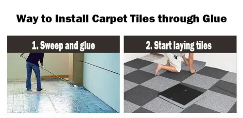Install Carpet Tiles with Glue