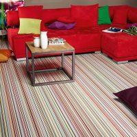 Multi-Color Striped Carpet Inspiration