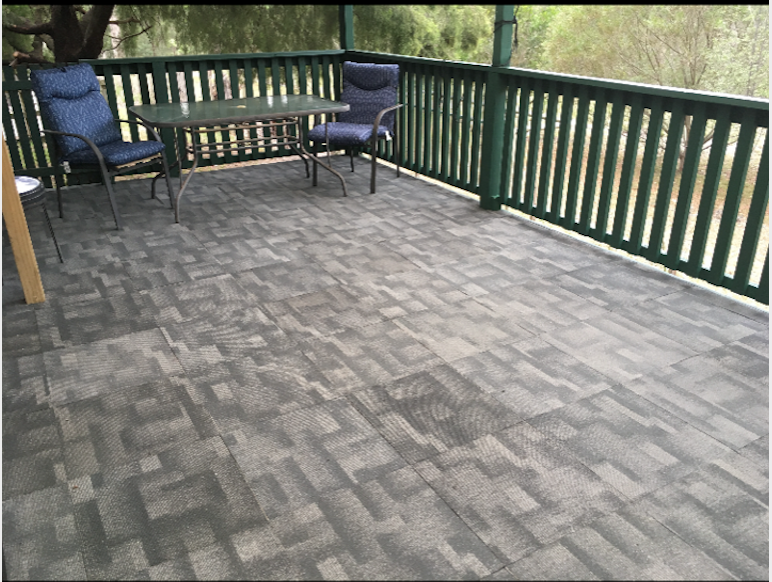 After: Caravan Park Annex Carpet Tiles