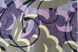 Luxury Wool Carpet - Purple Swirl