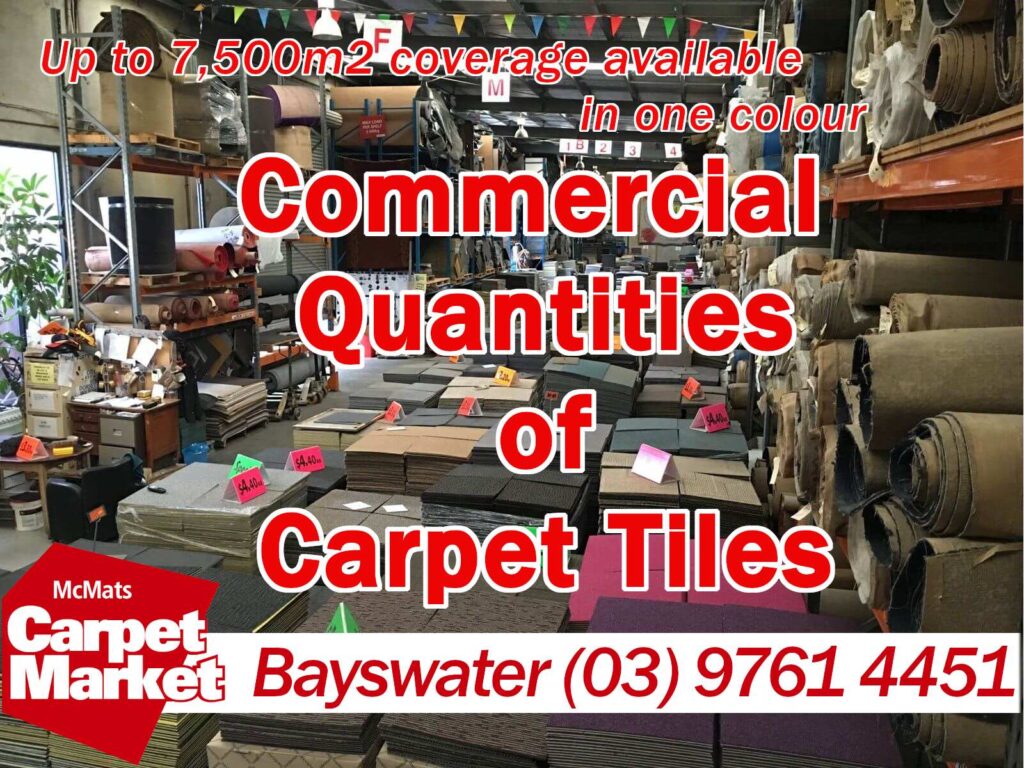 Commercial Quantities of Carpet Tiles